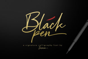 Black Pen Script: A Handwritten Font for Creative Projects