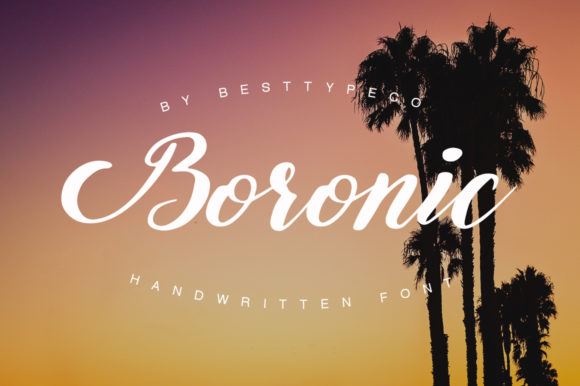 Boronic: A Handwritten Typeface for Editorial Design