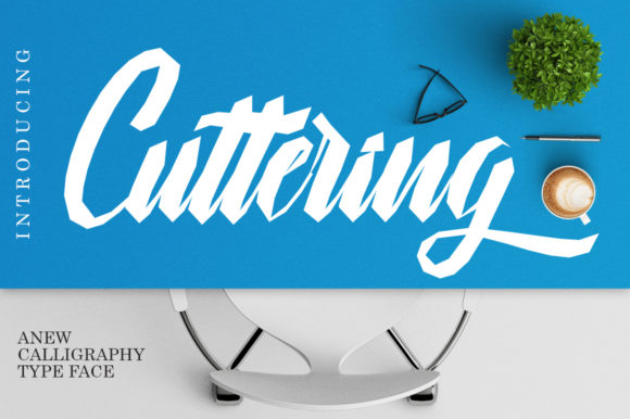 Cuttering: A Dynamic Script Font for Modern Promo Designs