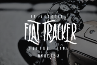 Flat Tracker Font for Professional Branding