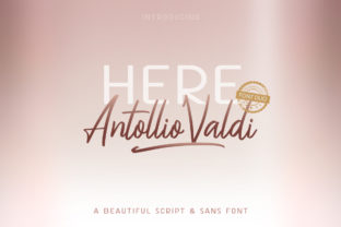Here Antollio Valdi Duo: A Bold Script Font for Web Design