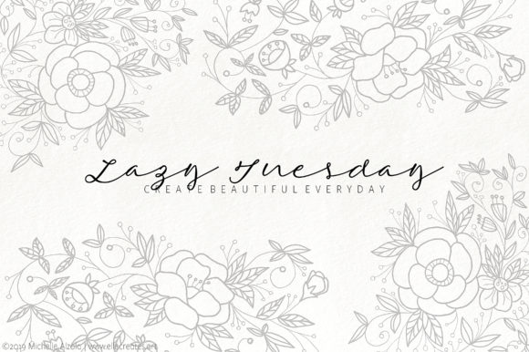 Lazy Tuesday Script: A Beautiful Font for Handmade Creators