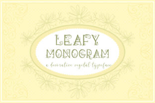 Leafy Monogram: A Nature-Inspired Font for Digital Branding