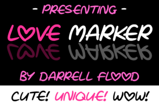Love Marker: A Script Font for Digital Design