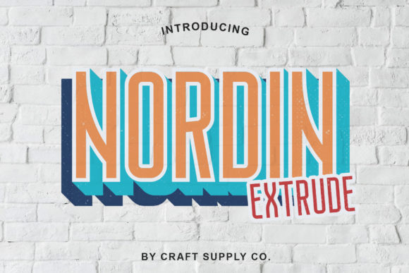 Nordin Extrude Family for Modern Editorial Design