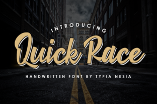 Quick Race: A Nostalgic Script Font for Editorial Design