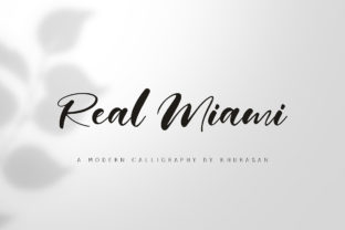 Real Miami: A Handwritten Font for Thoughtful Editorial Design
