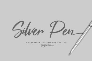 Silver Pen Script Font for Modern Web Design