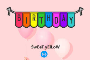 Sweet Yellow Font for Editorial Design