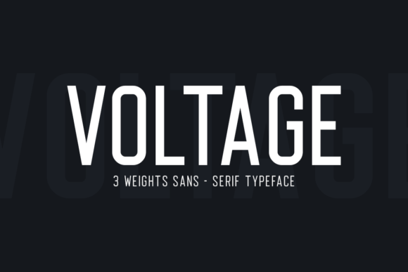 Voltage: A Bold Sans Serif Font for Modern Editorial Design